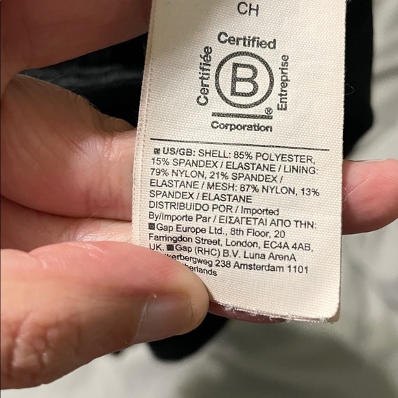 Athleta Velvet Cut Out Crop Black A-C Top Sleeveless Size Small - Picture 5 of 8